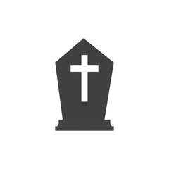 Fototapeta premium Gravestone icon vector