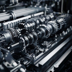 Naklejka premium Shifting Efficiency: Another View of Portable Manual Gear Shifter
