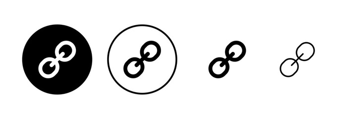 External link symbol icon vector. Link icon isolated on white background. Link vector icon. Hyperlink chain symbol