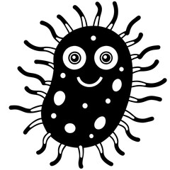 cute bacteria, generative AI