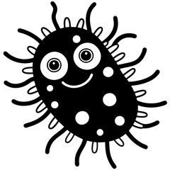 cute bacteria, generative AI