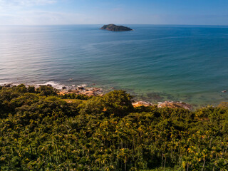 Aerial view of landscape in hainan island, China