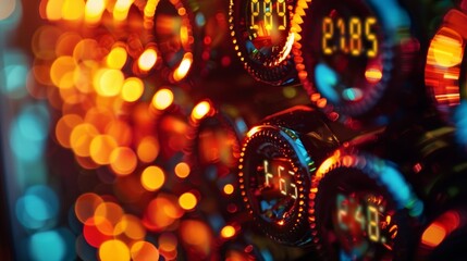 A closeup shot of a wine coolers digital temperature readout showing the exact temperature of its contents.