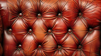 Fototapeta premium Texture background of a leather sofa in brown