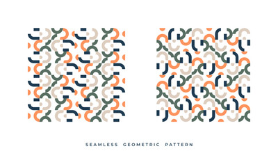 Vector illustration geometric seamless pattern