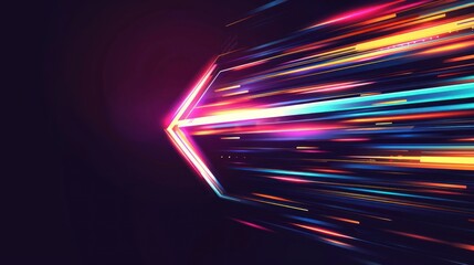 Abstract Neon Light Streaks