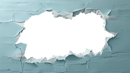 hole in wall background with space, overlay broken wall, boarder wall overlay frame, torn paper