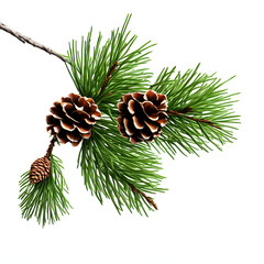 Fototapeta premium Pine needles and pine cones