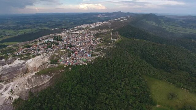 Aerial view of S&atilde;o Thom&eacute; das Letras, Minas Gerais, Brazil