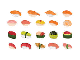 Japanese Food and Snack Illustration Drawing