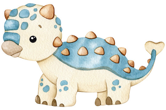 DINOSAURIOS BEBE ACUARELA TIERNOS 