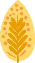 Hand Drawn Quirky Magnolia Leaf