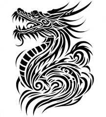 TRIBAL TATOO トライバル タトゥ 刺青 和柄 龍 Dragon