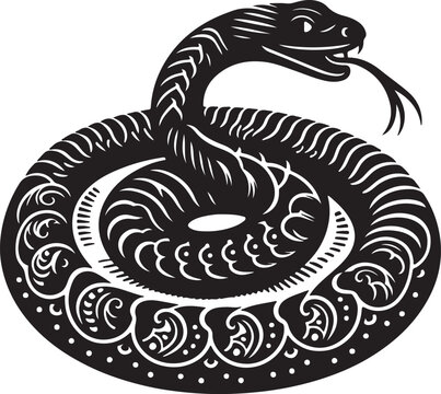 recommend clip art: vector silhouette image of snake