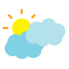 Obraz premium sunny weather icon 