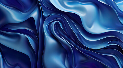Obraz premium High-resolution modern background in blue with smooth flowing lines and subtle gradient effects clean and minimalist design focus on modern aesthetics and elegance 