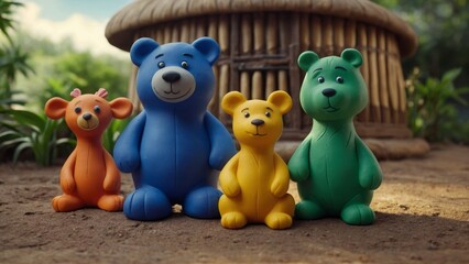 The Joyful Realm of Playful Clay Zoo Characters