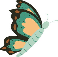 Vintage Abstract Butterfly Illustration