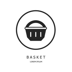 Logo vector design for business. Basket logos.
