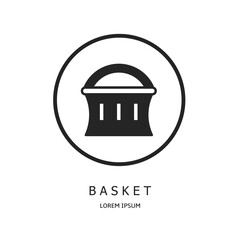 Logo vector design for business. Basket logos.