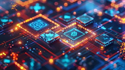 Fototapeta premium Digital Currency and Technology