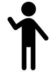 案内する人のピクトグラム