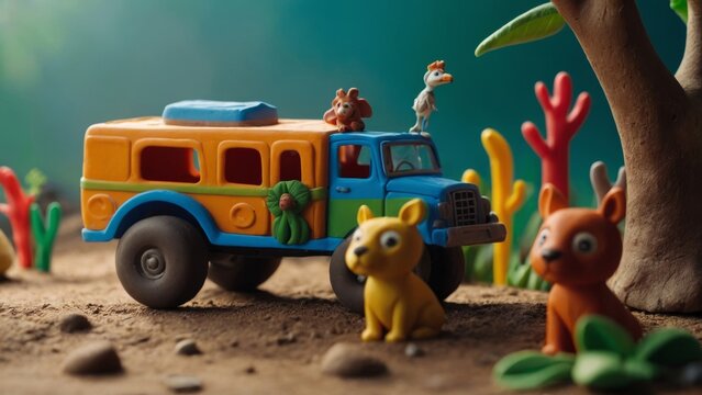 Captivating stop-motion adventure of a magical children's zoo outing