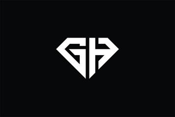 letter GR arrow forward abstract logo, Abstract Diamond Jewellery Logo Vector Design. Brand Identity