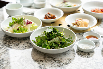 Korean side dishes, vegetables