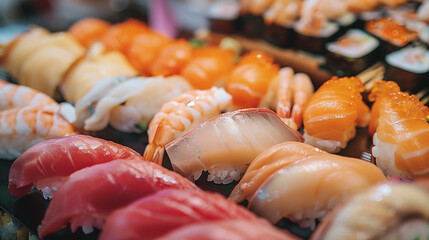 美味しそうなサーモンの寿司