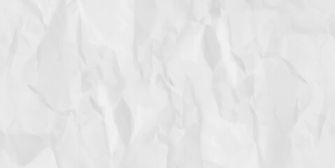 Crumpled White Paper Texture Background with Waxed Finish