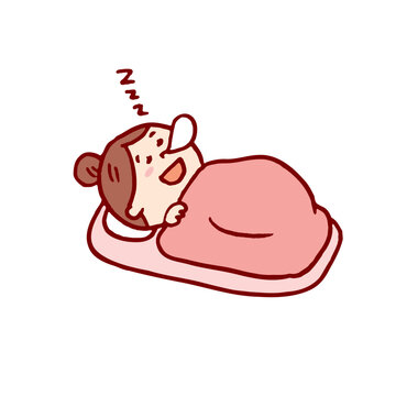 recommend clip art: お団子頭のかわいい女子の色々なポーズや仕草