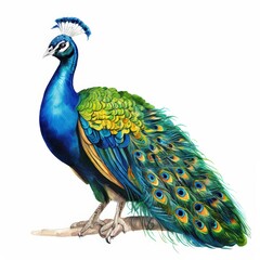 Obraz premium an ai generated image, peacock with feathers
