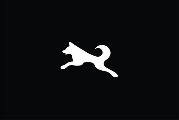 jumping dog training logo, belgian malinois dog jumping running silhouette, veterinary, animal hospital logo, Pet Care Logo, 