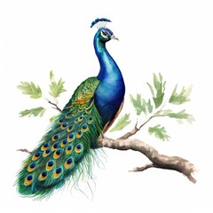 Fototapeta premium an ai generated image, peacock with feathers