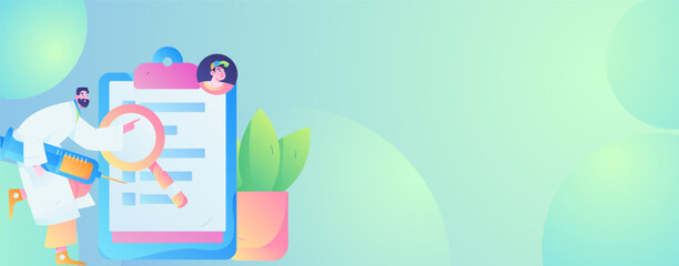 Medical characters fighting the epidemic flat vector concept operation hand drawn illustration
