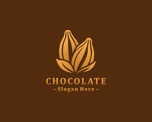 golden chocolate fruit logo