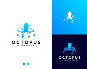 Technology octopus logo © Febstock