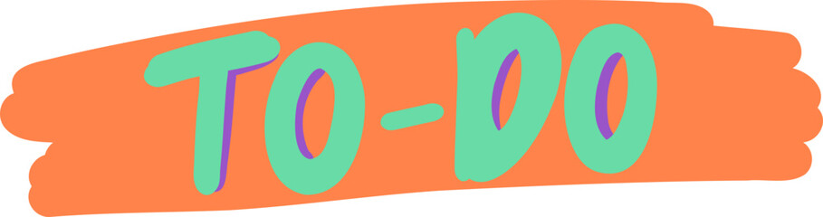 Fototapeta premium To-Do Word Doodle