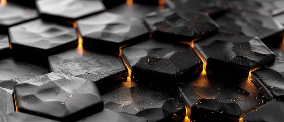 Obraz premium Hexagonal 3D Product Mockup with Modern Geometric Design background.