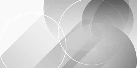 Abstract white background. Minimal geometric white light background abstract design.circle grey