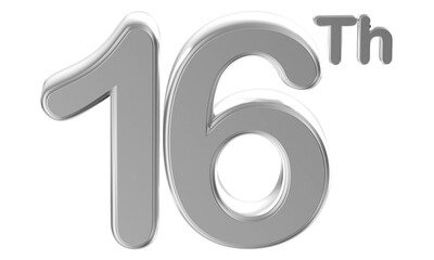 Anniversary Silver Number 16