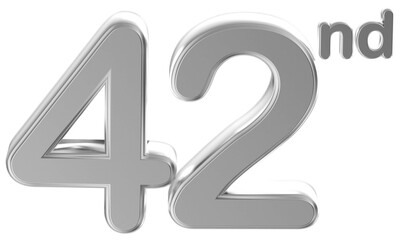 Anniversary Silver Number 42