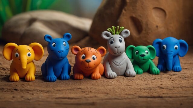 Delightful stop-motion adventure of kids exploring a colorful zoo