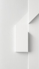 Minimalist Transition, From White to Grey Cube Wall