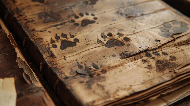 A detailed guide on how to identify different animal tracks found in the wild included in the diarys appendices..