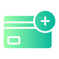 Fototapeta premium add gradient icon