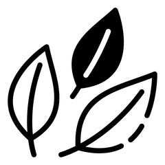 Leaf Line Icon Symbol