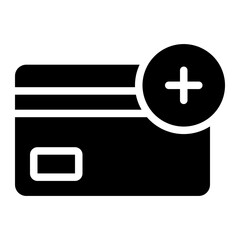 Obraz premium add glyph icon