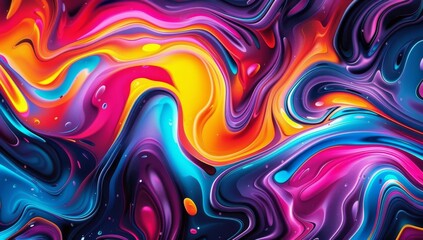 Obraz premium Abstract Swirling Liquid Art